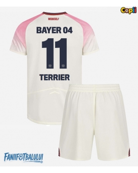 Bayer Leverkusen Martin Terrier #11 Echipament de Fotbal Replică 2025-26 Copii Deplasare (+ Șorturi)